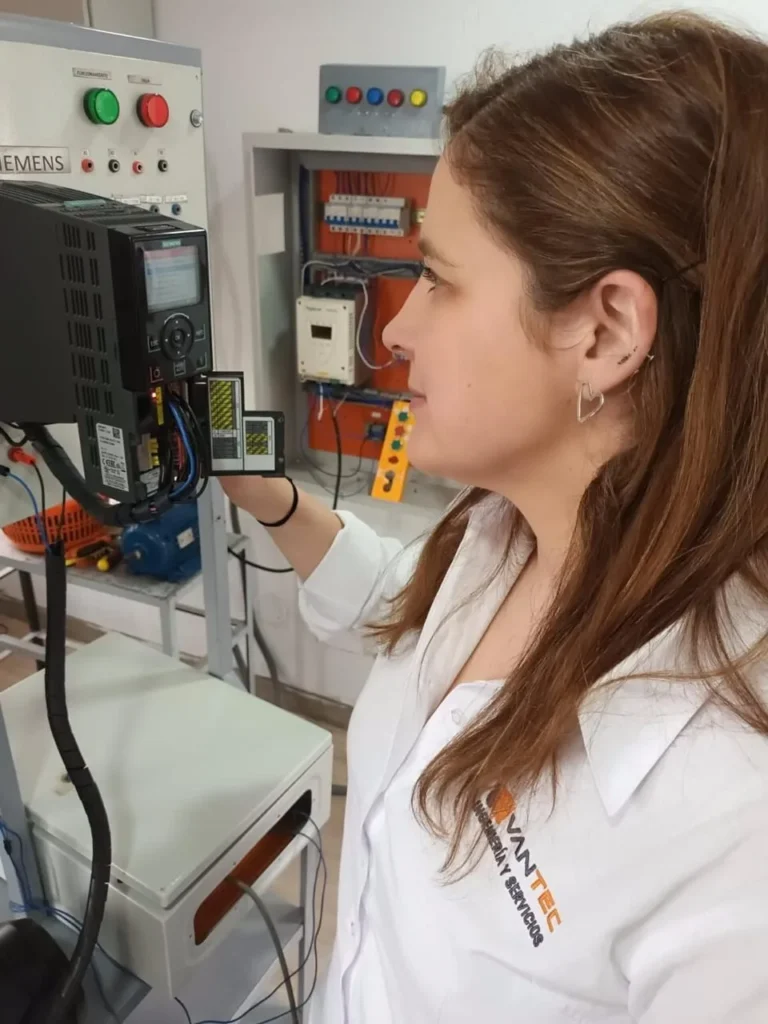 woman working
